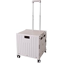 Amazon.co.jp: KRTD キャリーカート 折りたたみ ふた付き ショッピング